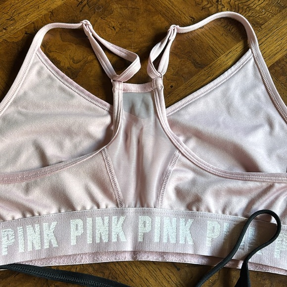 PINK sport Victoria's Secret racer back bras set of 2 size medium - Picture 9 of 11